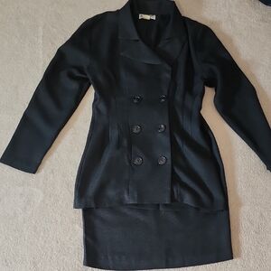 Alyn Paige Elegant Black Skirt Set